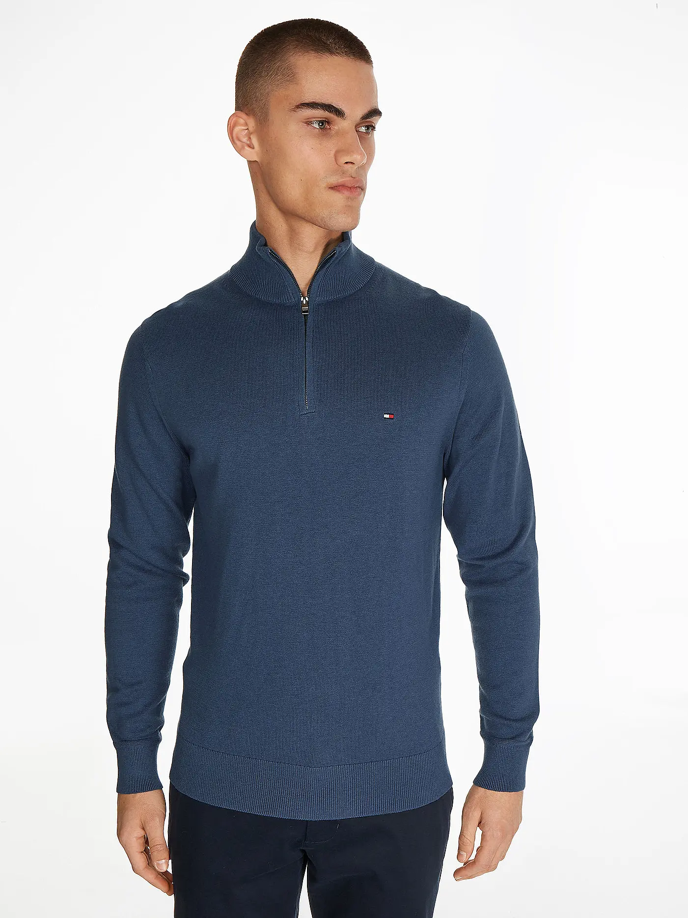 TOMMY HILFIGER | Troyerpullover | blau
